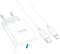 Миниатюра HOCO C104A USB-C PD20W + cable USB-C to Lightning white 6931474782908, фото 5