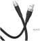 Миниатюра HOCO USB 2.0 AM to USB-C 1.0m 3A silicone X53 black 6931474738097, фото 3