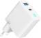 Миниатюра Gembird 1xUSB-C PD30W + 1xUSB QC3.0 LED white TA-UC-PDQC30L-W-01, фото 2