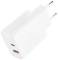 Миниатюра XO QC16U 1xUSB-C PD30W + 1xUSB QC3.0 GaN white XO-QC16U, фото 2