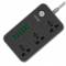 Миниатюра Ldnio SC3604, 3 роз, 6 USB, 2м, Black, фото 1