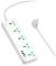 Миниатюра HOCO AC13A 5 роз, 3 USB, USB-C, 17W, 1,5м, White AC13A/W, фото 2