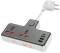Миниатюра HOCO AC12A, 2 роз, 3 USB. USB-C, 30W, 1м, Black AC12AB, фото 3