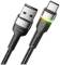 Миниатюра ESSAGER USB 2.0 AM to USB-C 1.0m 3A LED black EXCT-XCD01, фото 2