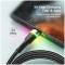 Миниатюра ESSAGER USB 2.0 AM to USB-C 1.0m 3A LED black EXCT-XCD01, фото 4