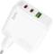 Миниатюра HOCO C115A Header 2xUSB-C PD65W + 1xUSB QC3.0 GaN White 6931474798312, фото 3