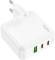 Миниатюра HOCO C115A Header 2xUSB-C PD65W + 1xUSB QC3.0 GaN White 6931474798312, фото 5