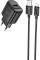 Миниатюра HOCO C140A Smart USB QC3.0 + USB to cable Micro Black 6942007627801, фото 2