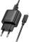 Миниатюра HOCO C140A Smart USB QC3.0 + USB to cable Micro Black 6942007627801, фото 4