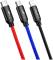 Миниатюра Baseus USB 2.0 AM to Lightning + Micro 5P + USB-C 1.2m 5A CAMLT-BSY01, фото 2