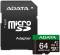 Миниатюра ADATA 64GB microSD class 10 UHS-I U3 V30 A2 Speed Plus UD64GUI3V30A2SP-RA1, фото 1