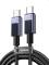 Миниатюра Ugreen USB-C to USB-C 2.0m PD3.1 240W L513 gray 45068, фото 1