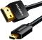 Миниатюра Ugreen HDMI M to HDMI micro M 1.0m 4K HD127 black 30148, фото 2