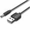 Миниатюра Vention USB to DC 3.5mm 5V 1.0m 2.0A black CEXBF, фото 1