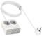 Миниатюра HOCO AC28A  2 roz + 1 USB+ 3 USB-C, 45W, 2m, White, фото 4