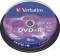 Миниатюра Verbatim DVD+R Disk 16x 4.7G CakeBox 10 silver 43498, фото 1