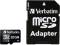 Миниатюра Verbatim microSDHC 32GB Class10 + adapter 44083, фото 1