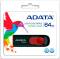 Миниатюра A-Data C008 64GB Black/Red USB 2.0 AC008-64G-RKD, фото 1