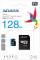 Миниатюра A-Data Premier microSDXC 128GB class 10 UHS-I A1 + Adapter AUSDX128GUICL10A1-RA1, фото 1