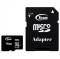 Миниатюра Team 500X MicroSDHC 16GB UHS-I Class 10 + adapter TUSDH16GCL10U03, фото 1
