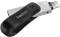 Миниатюра SanDisk iXpand Go 128GB Black/Silver USB 3.0 + Lightning Apple SDIX60N-128G-GN6NE, фото 1