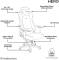 Миниатюра NOBLECHAIRS HERO Gaming Black Edition NBL-HRO-PU-BED, фото 8