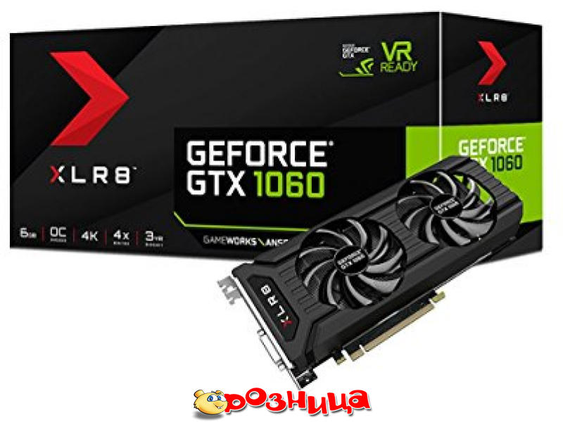 PNY GEFORCE GTX1060 6GB VCGGTX10606XGPB OC2